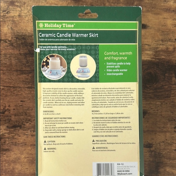 HOLIDAY TIME Snowman Candle Warmer Skirt - Picture 5 of 5